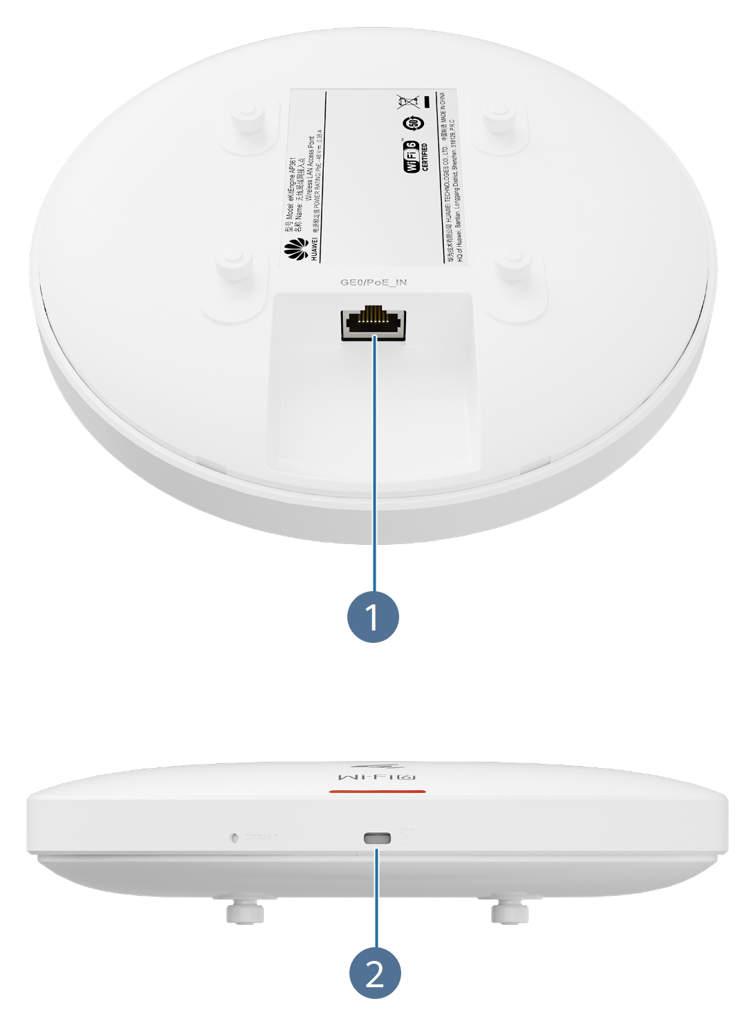 ACCESS POINT HUAWEI AP361(11ax indoor-2+2 dual bands-smart antenna)