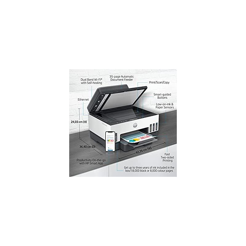HP SMART TANK COLOR 750 MFP HOME A4 (15/9 PPM) ADF WI-FI