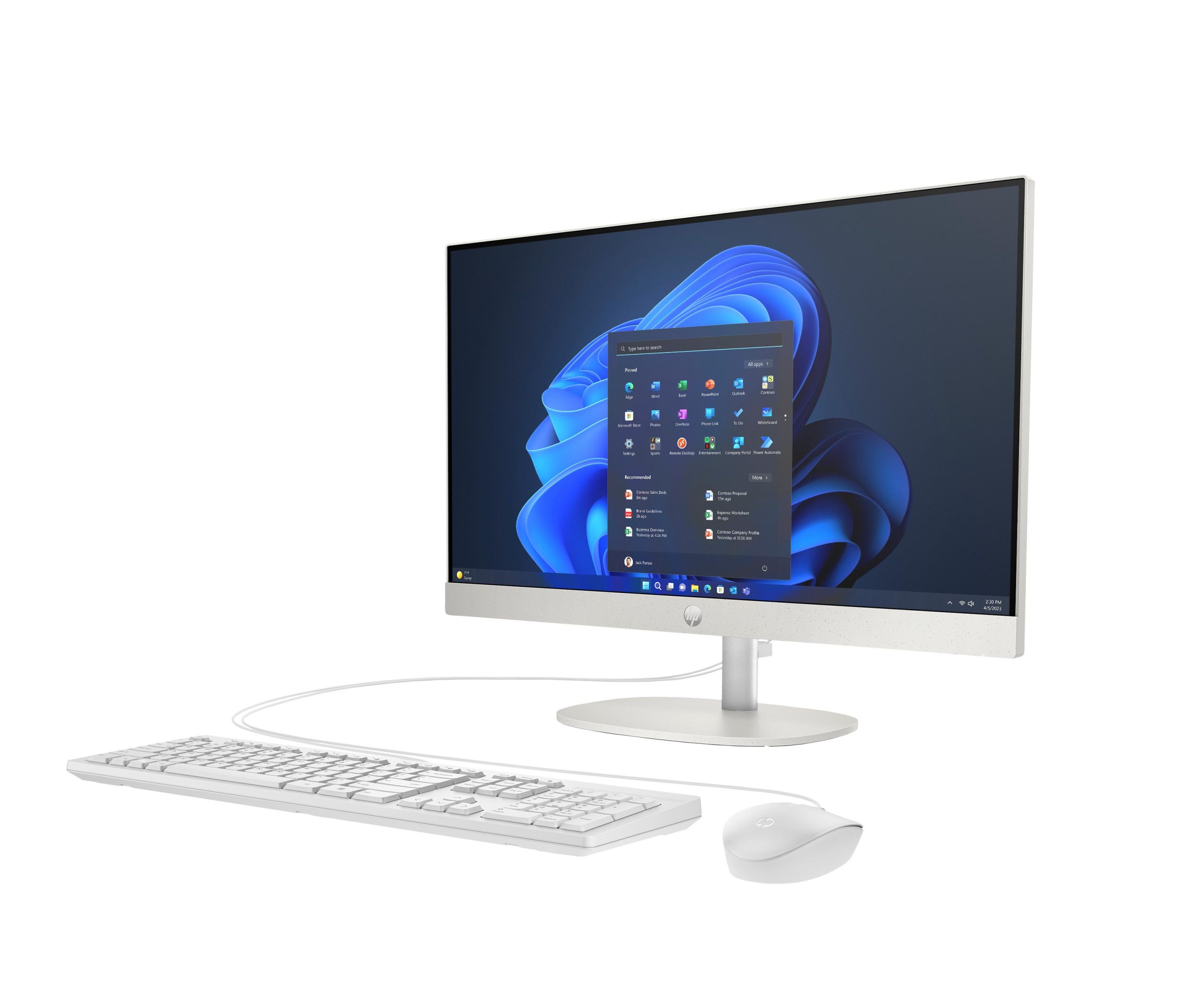 PC AIO HP 23.8" CR U5-125U ARC GRAPHICS 8GB 512GB SSD FHD FREEDOS BRANCO